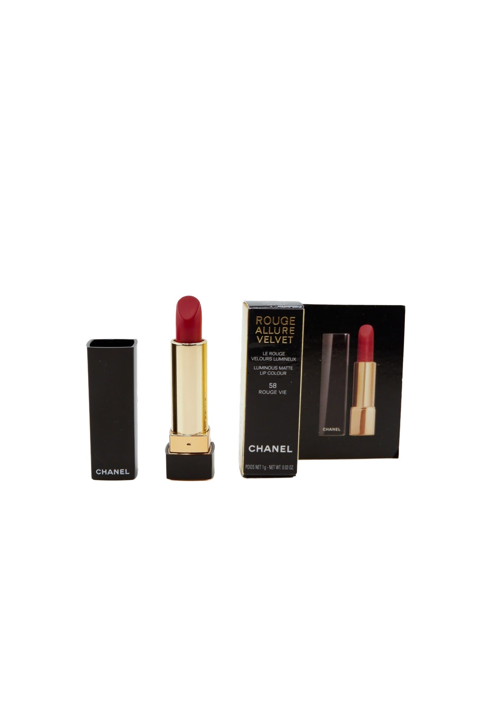 CHANEL Rouge Allure Velvet Luminous Matte Lip Colour – 58 Rouge Vie 1g