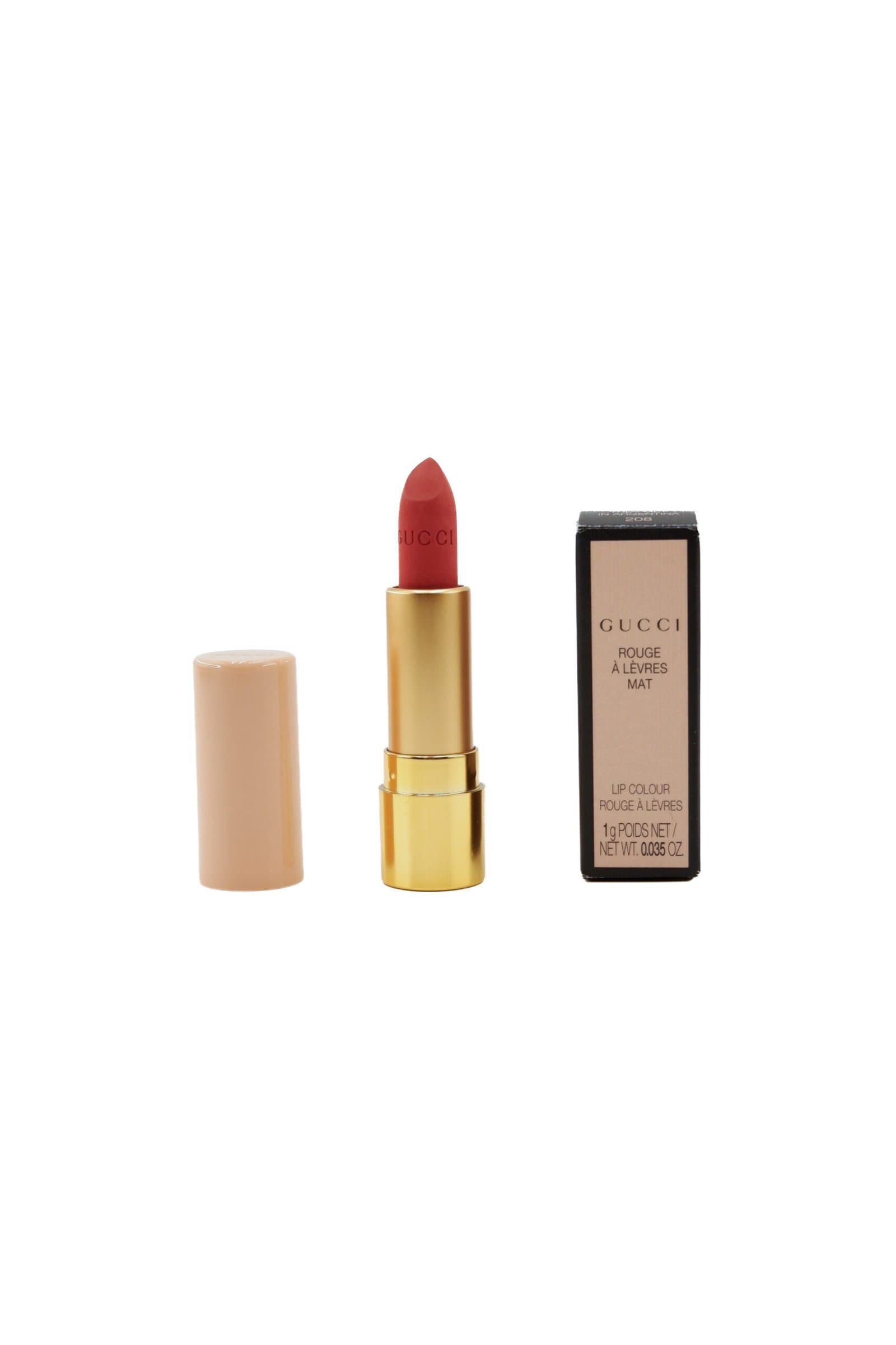 Gucci Rouge à Lèvres Mat Lipstick – 208 They Met in Argentina 1g